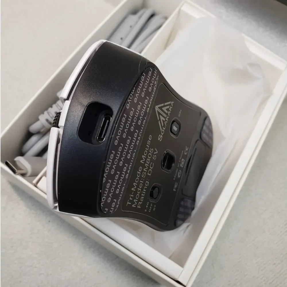 Solakaka SM805 Tri-Mode Lightweight Wireless Gaming Mouse